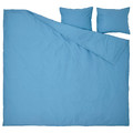 ÄNGSLILJA Duvet cover and 2 pillowcases, blue, 200x200/50x60 cm
