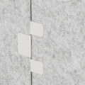 SIDORNA Partition wall, grey, 164x80x195 cm