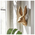 HÄGGMISPEL Wall decoration, rabbit/brass-colour, 25 cm