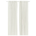 SANELA Curtains, 1 pair, off-white, 140x300 cm