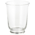 POMP Vase/lantern, clear glass, 18 cm