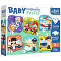 Trefl Primo Baby Progressive Puzzle Professions and Vehicles 2+