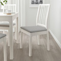 EKEDALEN Chair, white, Orrsta light grey