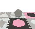 Milly Mally Floor Mat Puzzle Jolly Pink Grey 10m+