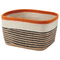 MÄVINN Basket, striped multicolour, 30x25x20 cm