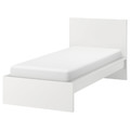 MALM Bed frame, high, white, Leirsund, 90x200 cm