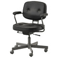 ALEFJÄLL Swivel chair, Grann black