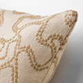 GULDFLY Cushion cover, off-white/yellow-beige, 50x50 cm