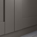 BERGSBO Door with hinges, dark grey, 50x195 cm