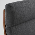 POÄNG Armchair, brown, Hillared Anthracite