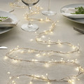 STRÅLA LED lighting chain with 160 lights, battery-operated mini