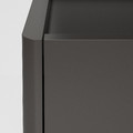 IDÅSEN Cabinet with doors and drawers, dark grey