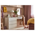 MALM Dressing table, white, 120x41 cm