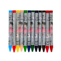 Starpak Wax Crayons 12 Colours Ballerina, 1 set, assorted