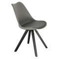 Dining Chair Norden Star Square, black/dark grey
