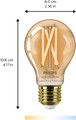 Philips LED Bulb Smart A60 E27 2000/5000 K amber