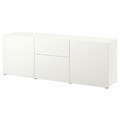 BESTÅ Storage combination with drawers, white, Lappviken white, 180x42x65 cm