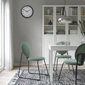 MÅNHULT Chair, black/Hakebo grey-green