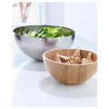 BLANDA MATT Serving bowl, bamboo, 20 cm