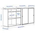 VIHALS Storage combination, white, 190x47x90 cm