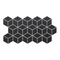 Glazed Gres Tile Rhombus 26.5 x 51 cm, black, 0.95 m2