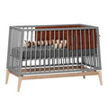 LEANDER Baby Cot LUNA™ 0-3y, Grey/Oak