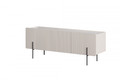 TV Cabinet Malmi 150 cm, cashmere, crema bianca, black legs