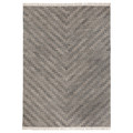 KNAPPHIRS Rug, flatwoven, grey/handmade, 170x240 cm