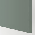 METOD Wall cb f extr hood w shlf/door, white/Bodarp grey-green, 60x80 cm