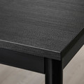 SANDSBERG / ÖSTANÖ Table and 4 chairs, black black/Remmarn dark grey, 110 cm