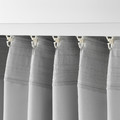 VILBORG Room darkening curtains, 1 pair, grey, 145x300 cm