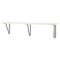 BERGSHULT / FÖRLÄGGARE Wall shelf, black/white, 120x20 cm