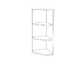 Bathroom Shelving GoodHome Imandra, grey