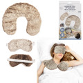 Healthy Sleep Set Microwaveable Neck Pillow & Eye Mask