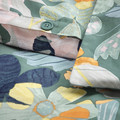 FÄLTGRÄSMOTT Duvet cover and 2 pillowcases, multicolour/flower pattern, 200x200/50x60 cm