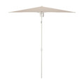 TVETÖ Parasol, tilting, grey-beige white, 180x145 cm