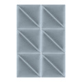 Upholstered Wall Panel Triangle Stegu Mollis 30x30cm 2pcs, light blue