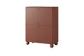 Sideboard Cabinet Sonatia II 120 cm, with 2 internal drawers, burgundy