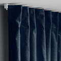 SANELA Curtains, 1 pair, dark blue, 140x300 cm