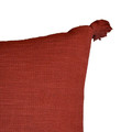 GoodHome Cushion Tassels 45 x 45 cm, terracotta