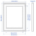 RÖDALM Frame, white, 40x50 cm