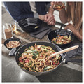 MIDDAGSMAT Wok, non-stick coating/stainless steel, 32 cm