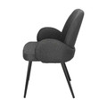 Upholstered Chair Labby, dark grey