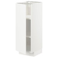 METOD Base cabinet with shelves, white/Veddinge white, 30x37 cm