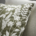 ROTVECKLARE Cushion cover, grey-green/white, 50x50 cm