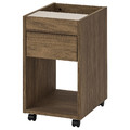 TONSTAD Drawer unit on castors, brown stained oak veneer, 35x60 cm