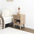 Bedside Table Nightstand Klaus, natural