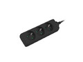 Lanberg Power Strip 3xFR, full CU, 3m, black