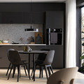 METOD / MAXIMERA High cabinet f oven+door/2 drawers, black/Nickebo matt anthracite, 60x60x240 cm