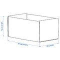 KOMPLEMENT Box, light gray, 15x27x12 cm, 2 pack